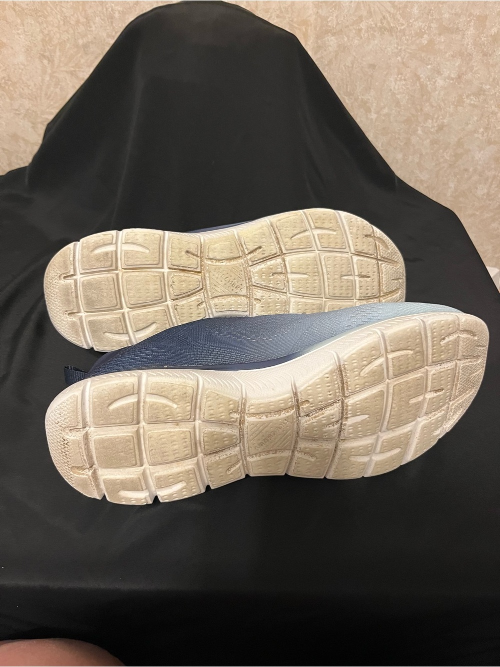 Skechers Gradient Navy and Light Blue Slip-On Athletic Sneakers - Picture 6 of 6